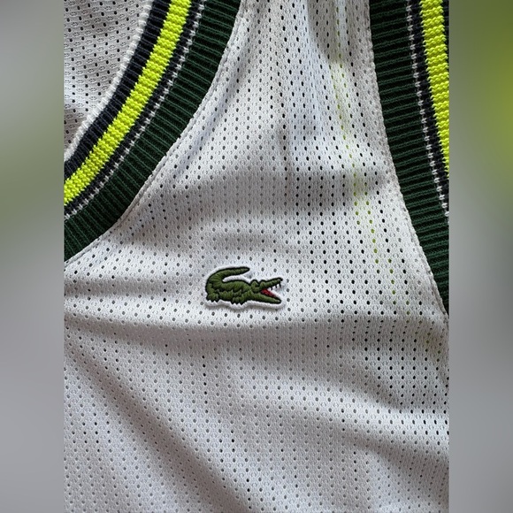 Lacoste Women’s Mesh V-Neck Tank Top | Size 42 (L) | NWT - Picture 8 of 15